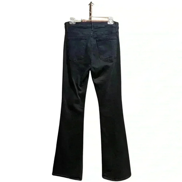 NWT Frame Le one Flare Le High Slit Hem black Larsen jeans sz 2 (fits 29-34) - Picture 5 of 10